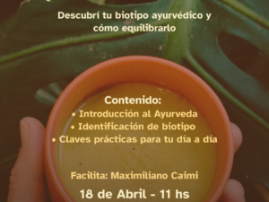 Taller Ayurveda para Tod@s